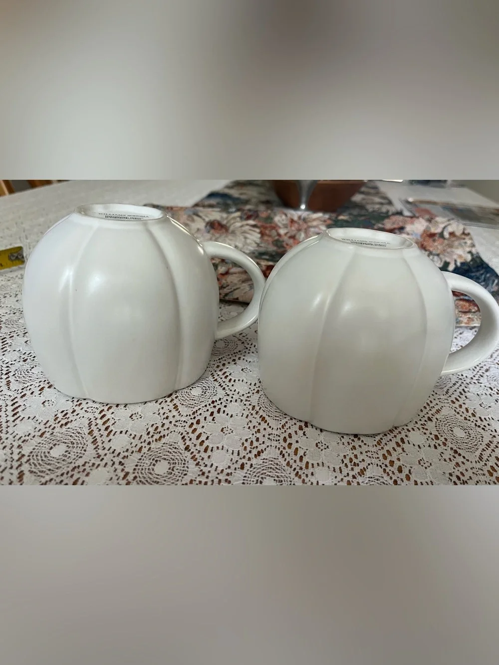 Williams Sonoma Snoopy and Woodstock Mugs